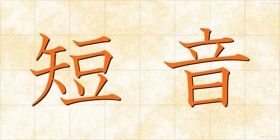 短音 (たんおん)