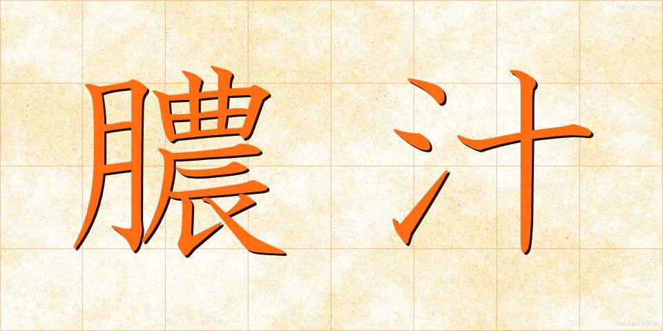 膿汁 (のうじゅう)