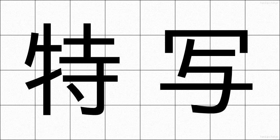 特写 (とくしゃ)
