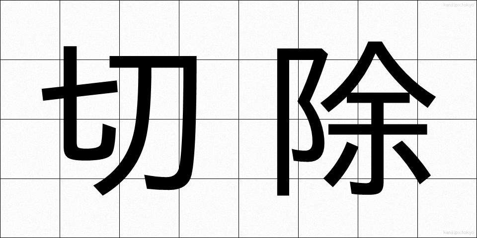 切除 (せつじょ)