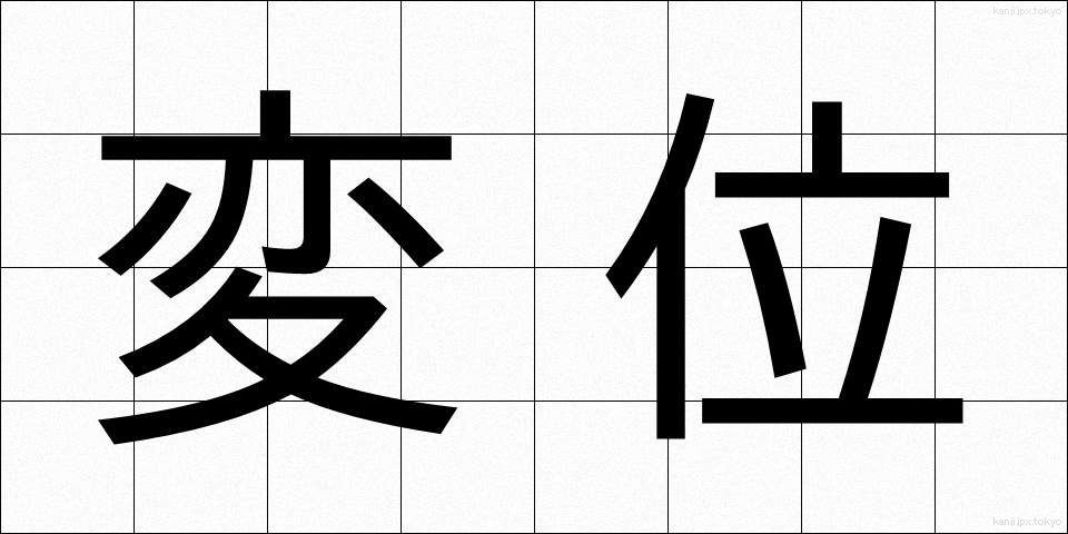 変位 (へんい)