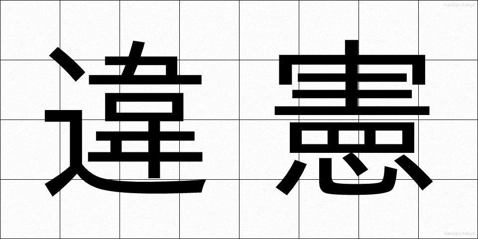 違憲 (いけん)