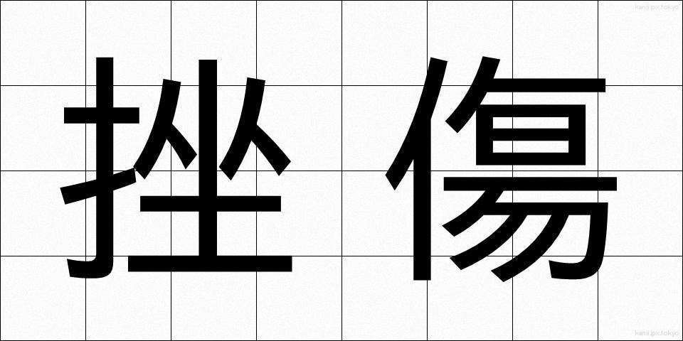 挫傷 (ざしょう)