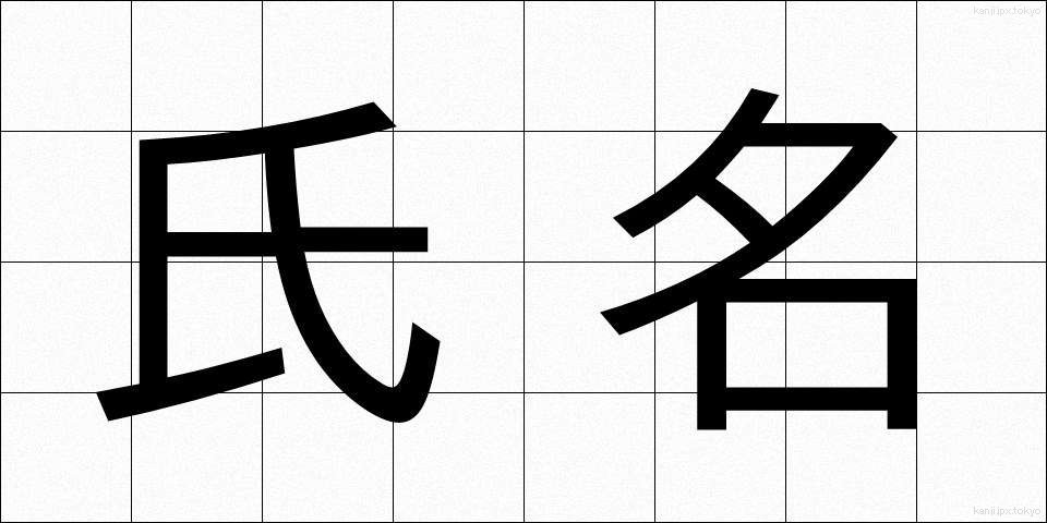 氏名 (しめい)