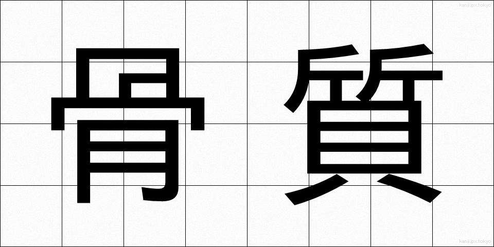 骨質 (こっしつ)