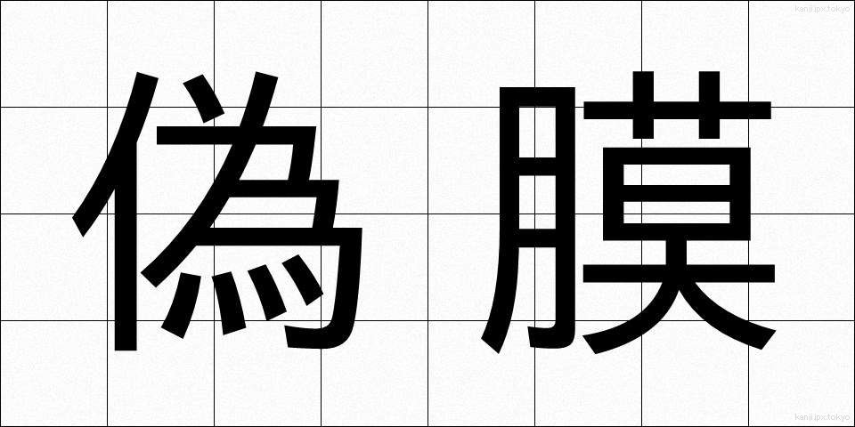 偽膜 (ぎまく)