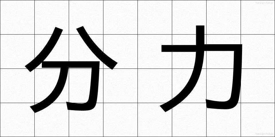 分力 (ぶんりょく)