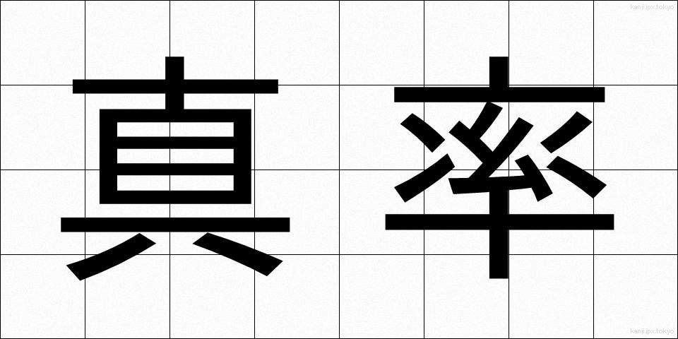 真率 (しんそつ)