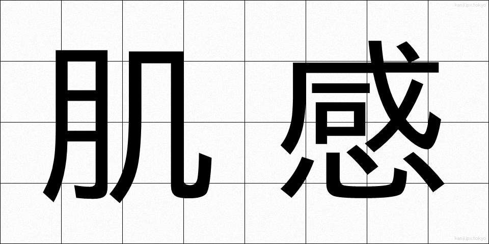 肌感 (はだかん)