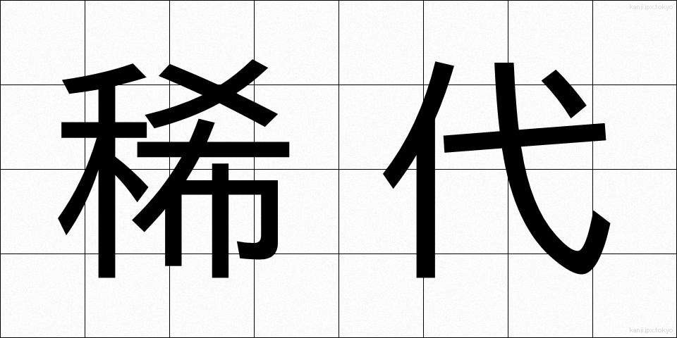 稀代 (きたい)