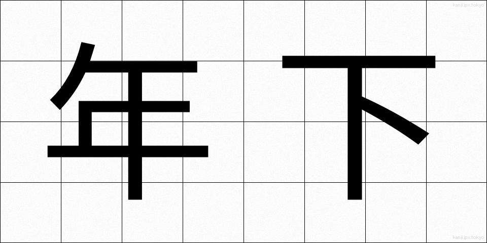年下 (としした)