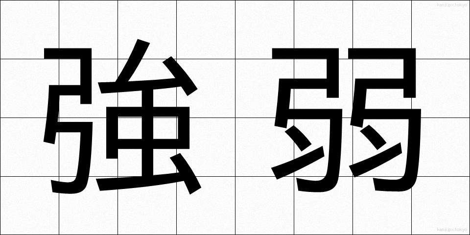 強弱 (きょうじゃく)