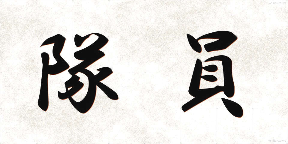 隊員 (たいいん)