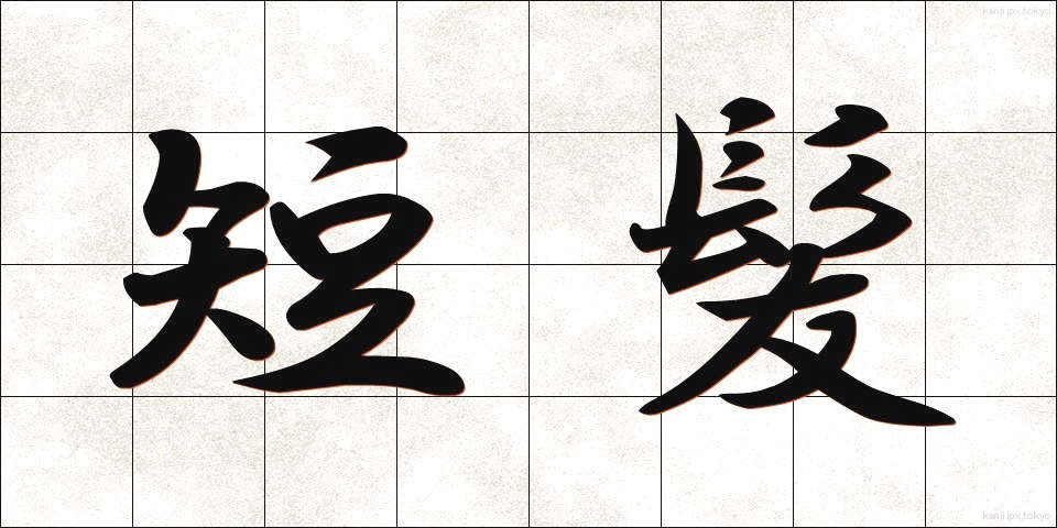 短髪 (たんぱつ)