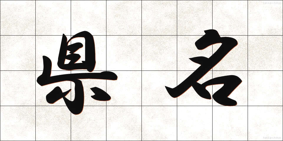 県名 (けんめい)