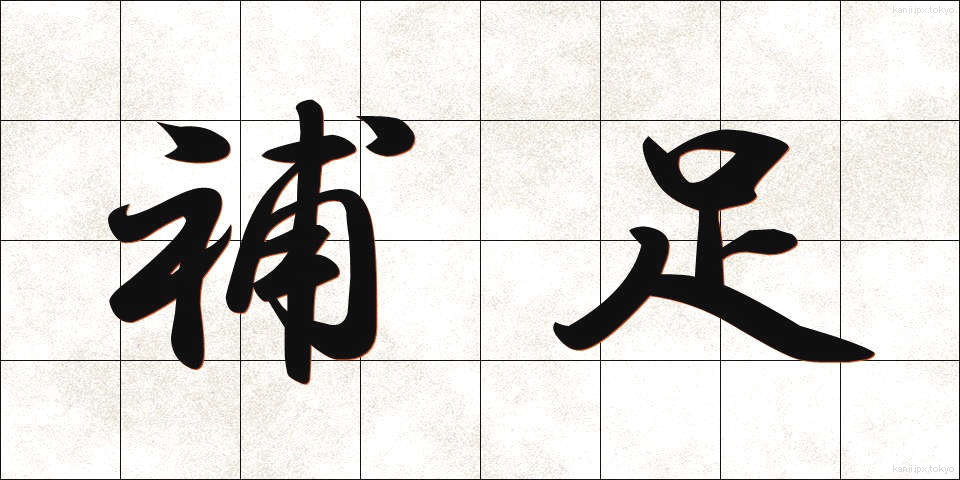 補足 (ほそく)