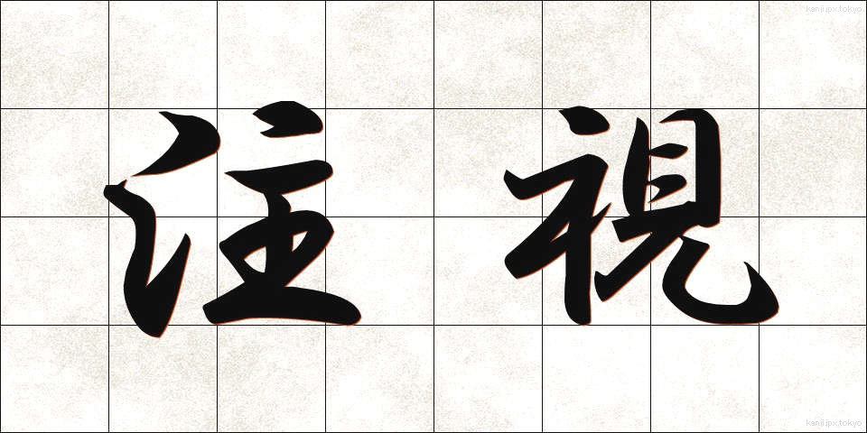 注視 (ちゅうし)