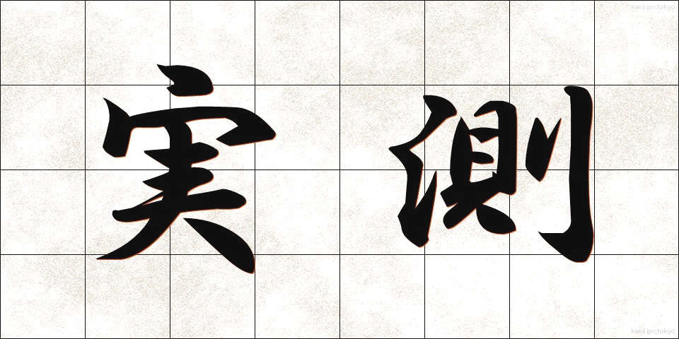 実測 (じっそく)