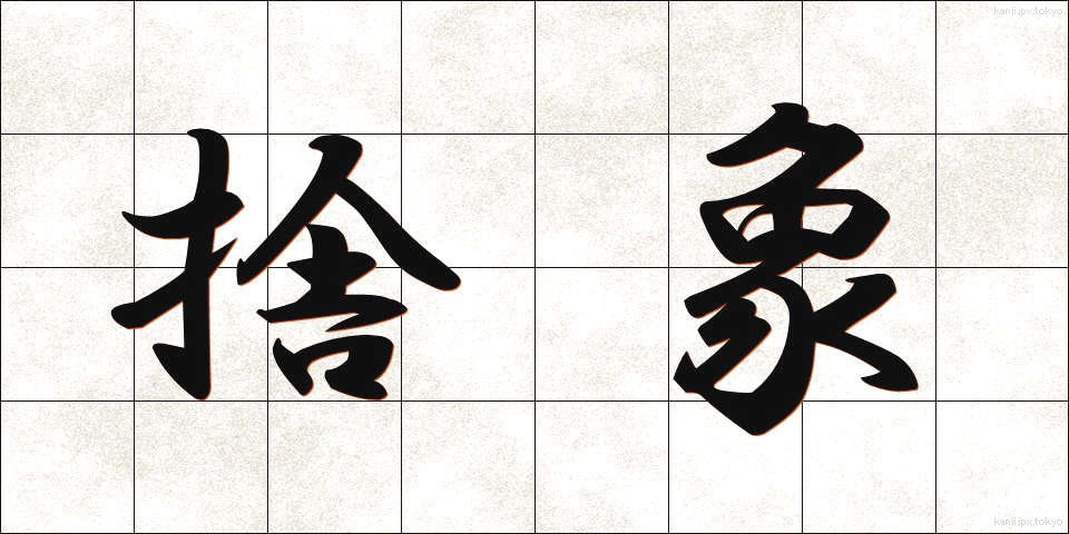 捨象 (しゃしょう)