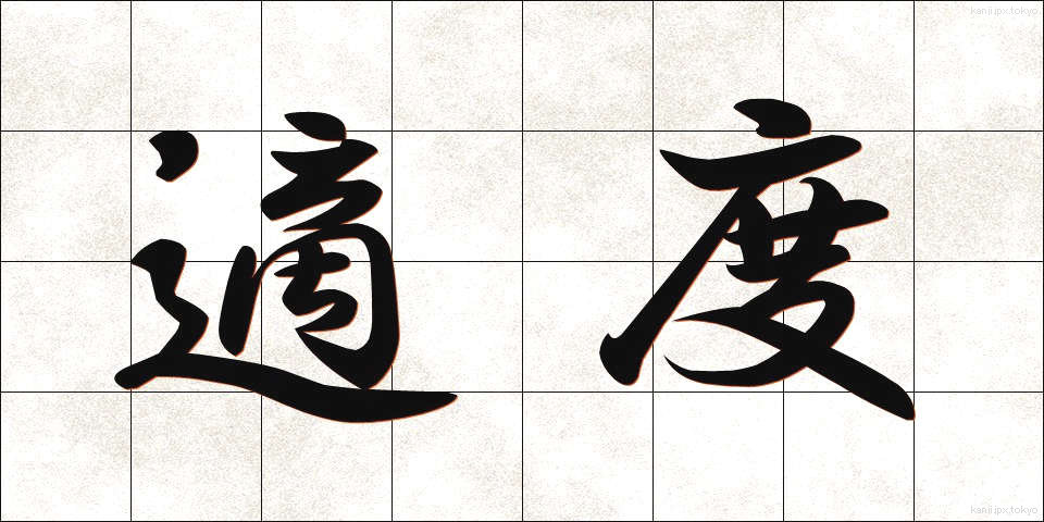 適度 (てきど)