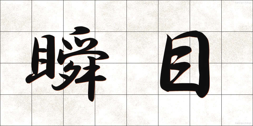 瞬目 (しゅんもく)