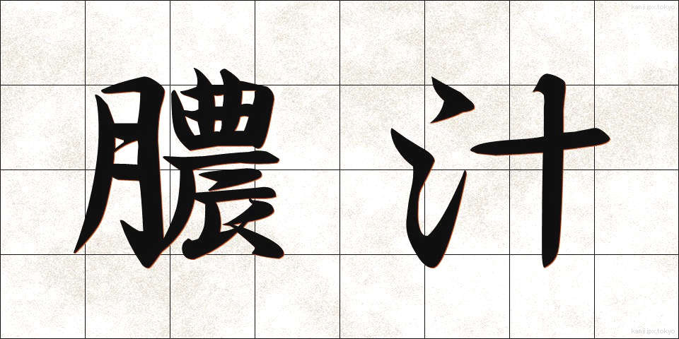 膿汁 (のうじゅう)