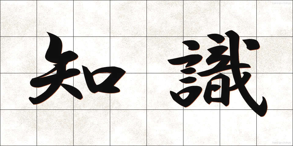 知識 (ちしき)