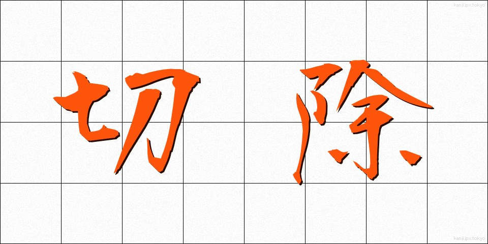 切除 (せつじょ)