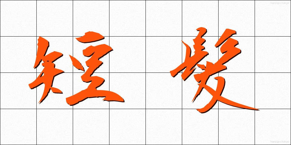 短髪 (たんぱつ)