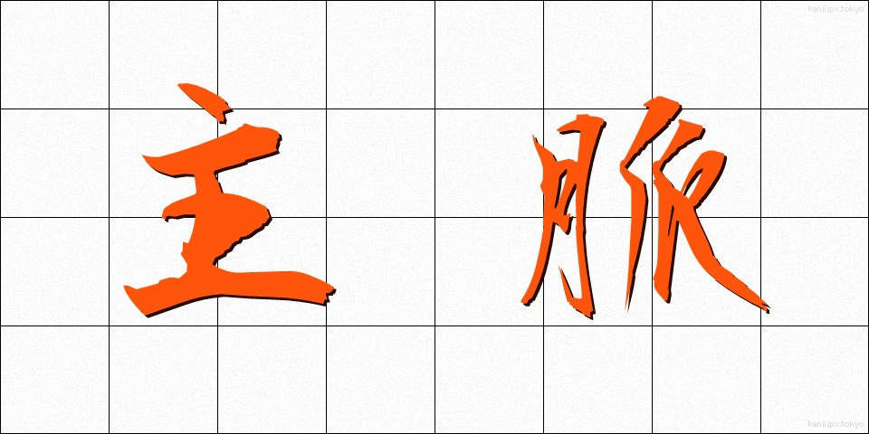 主脈 (しゅみゃく)