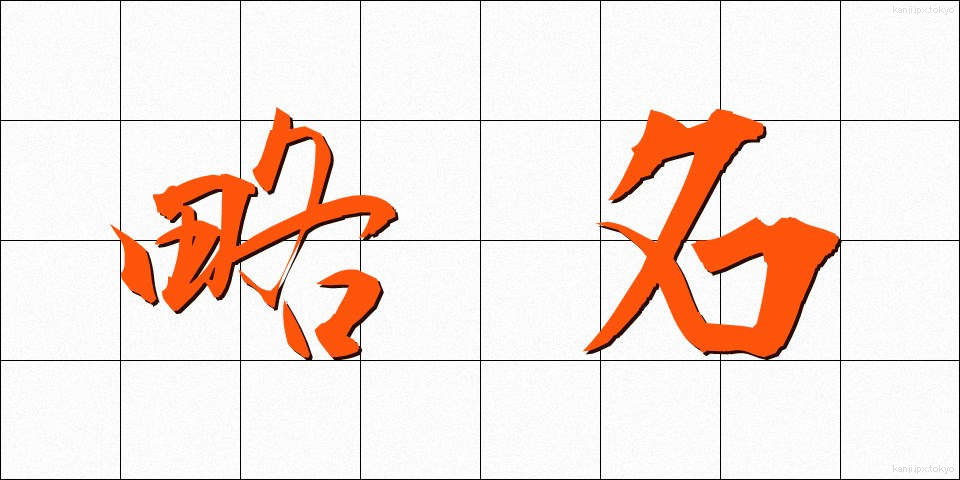 略名 (りゃくめい)