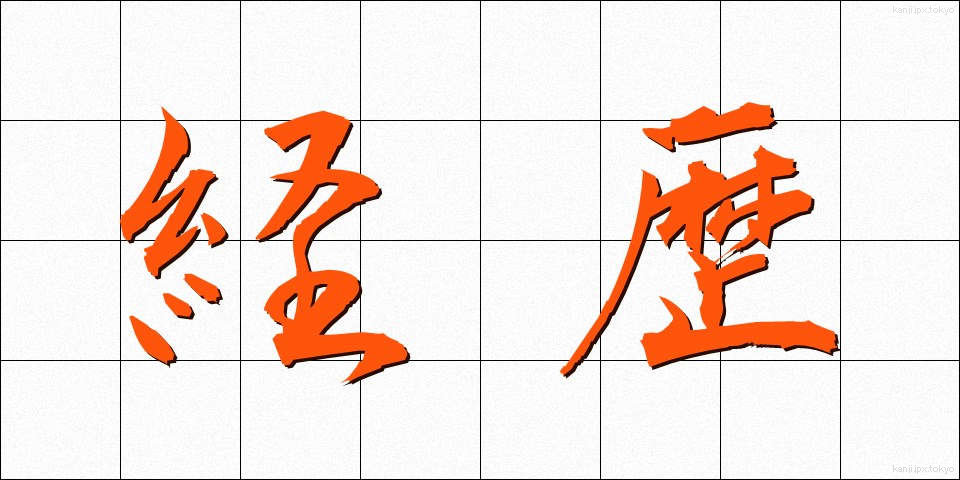 経歴 (けいれき)
