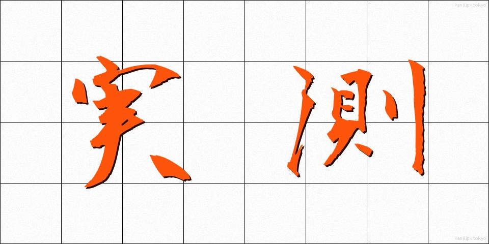 実測 (じっそく)