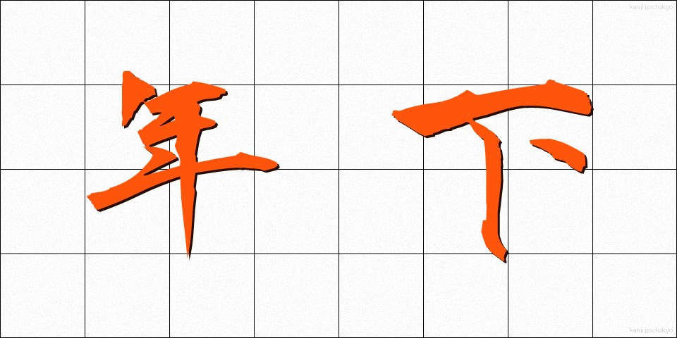 年下 (としした)