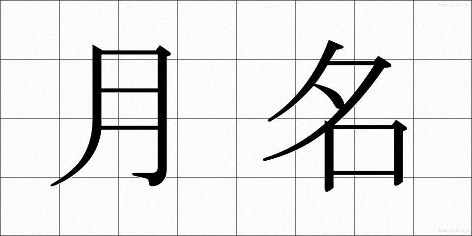 月名 (げつめい)