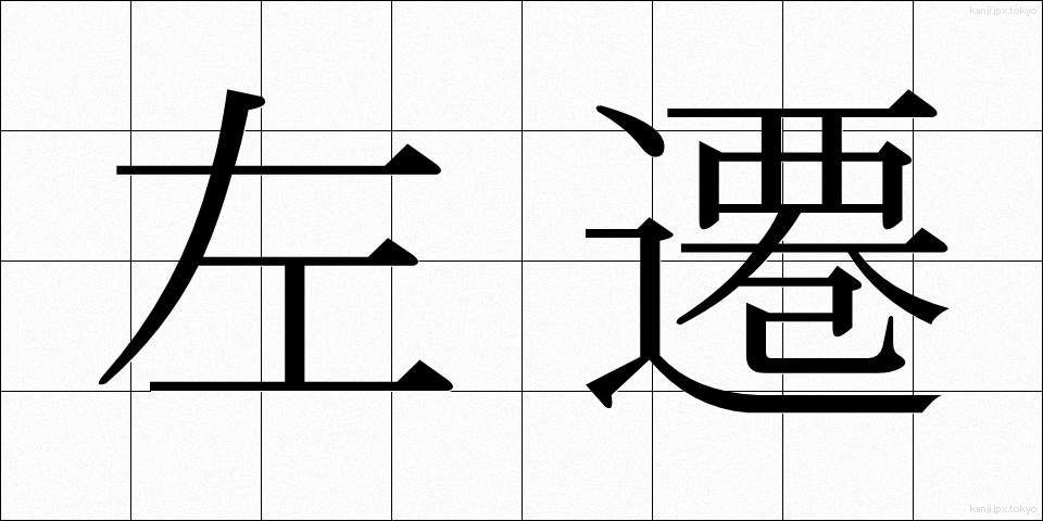左遷 (させん)