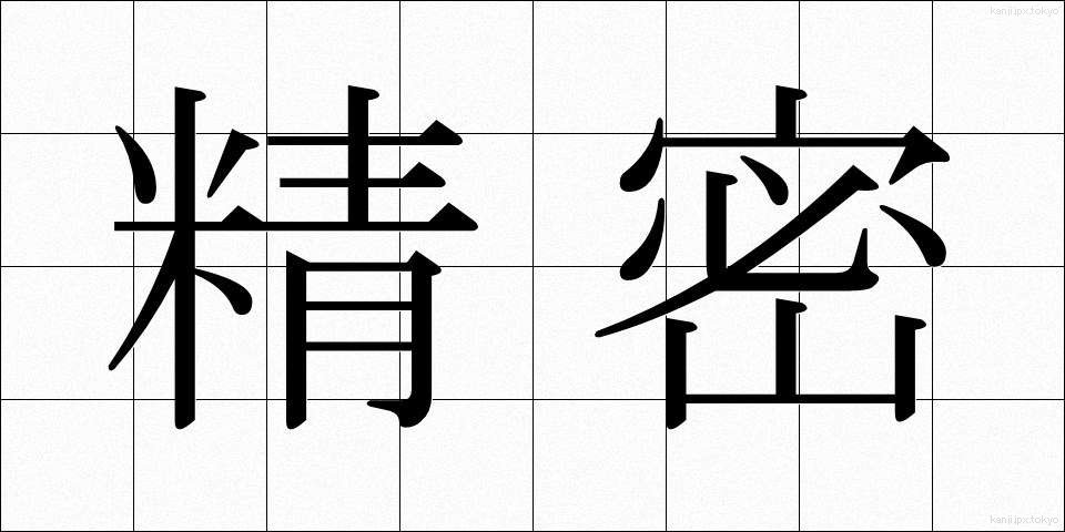 精密 (せいみつ)