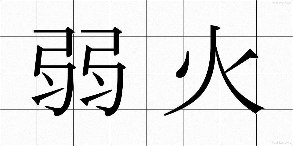 弱火 (よわび)