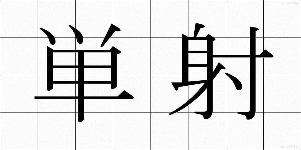 単射 (たんしゃ)