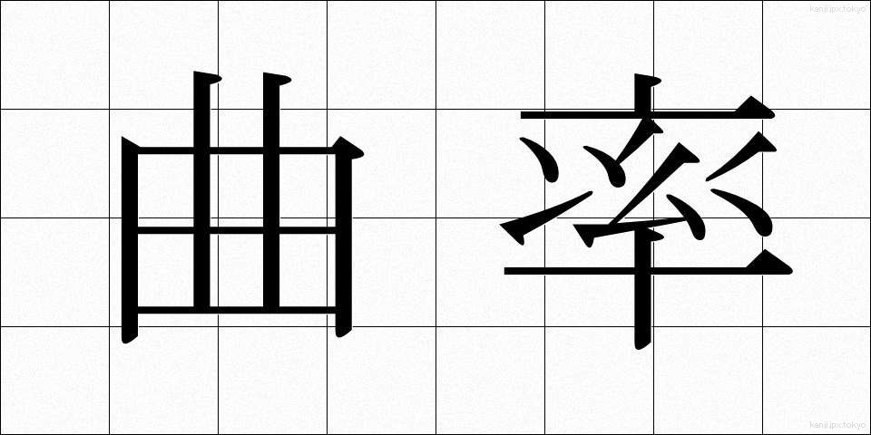 曲率 (きょくりつ)