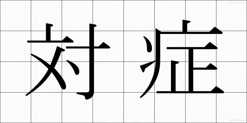 対症 (たいしょう)