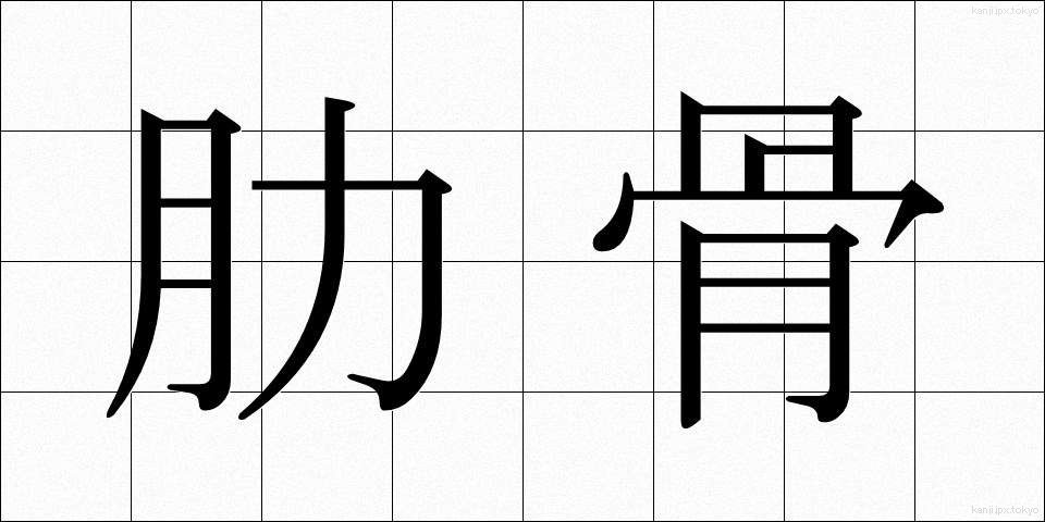 肋骨 (ろっこつ)