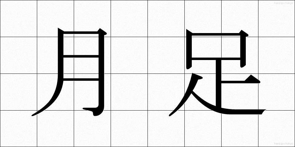 月足 (げっそく)