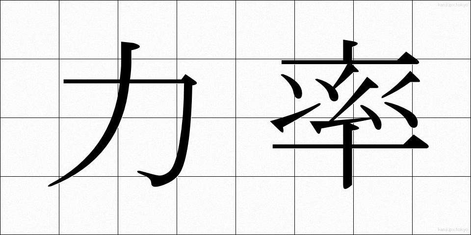 力率 (りきりつ)