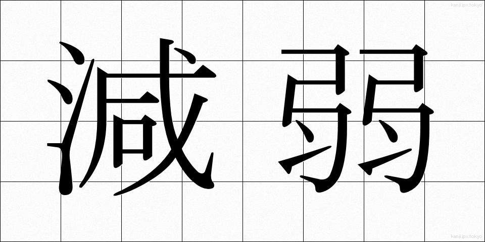 減弱 (げんじゃく)