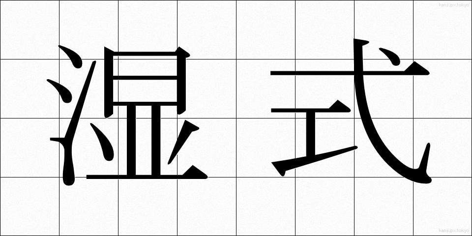 湿式 (しっしき)