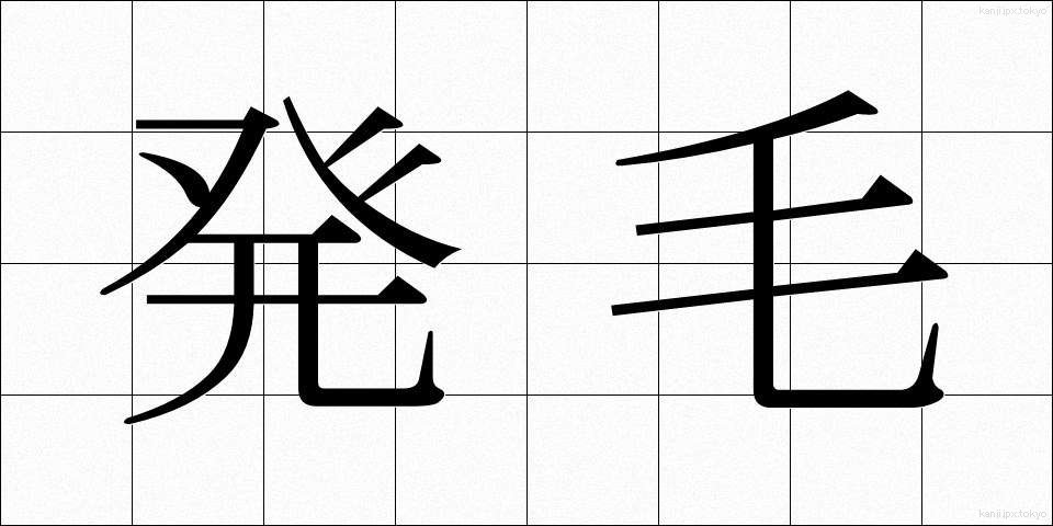 発毛 (はつもう)