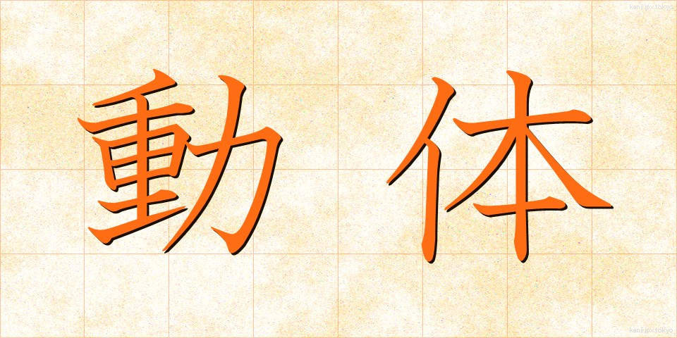 動体 (どうたい)