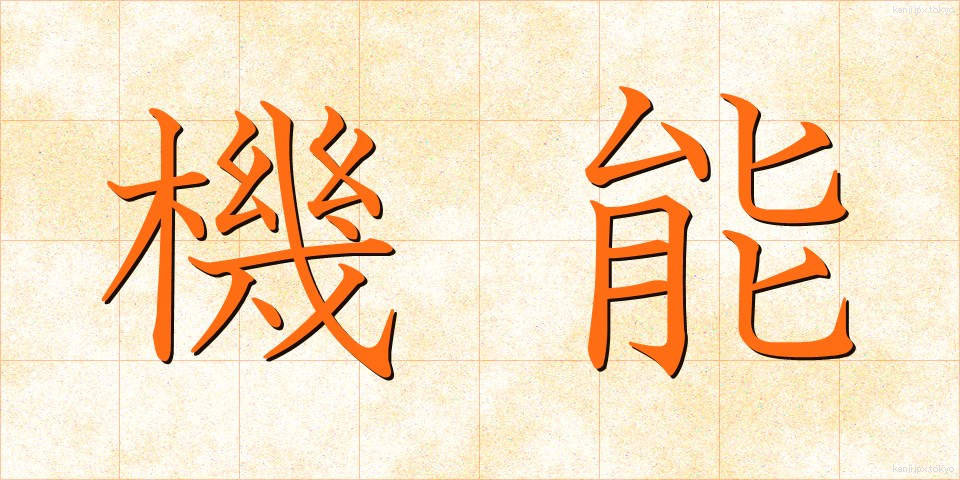機能 (きのう)