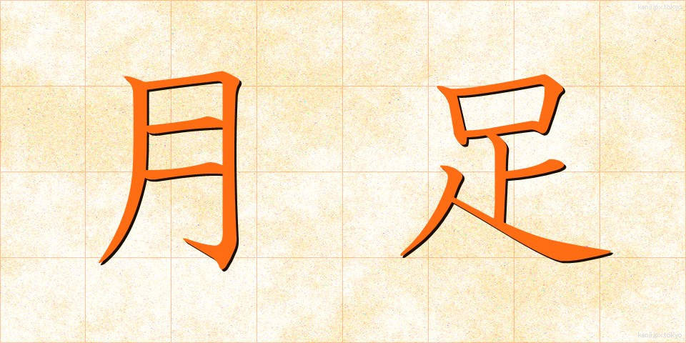 月足 (げっそく)